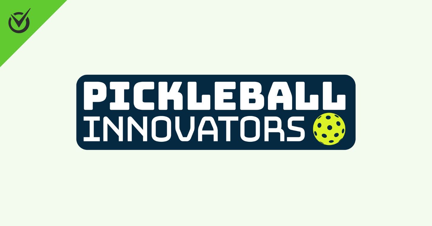 Logo with the text "Pickleball Innovators" and a green pickleball icon.