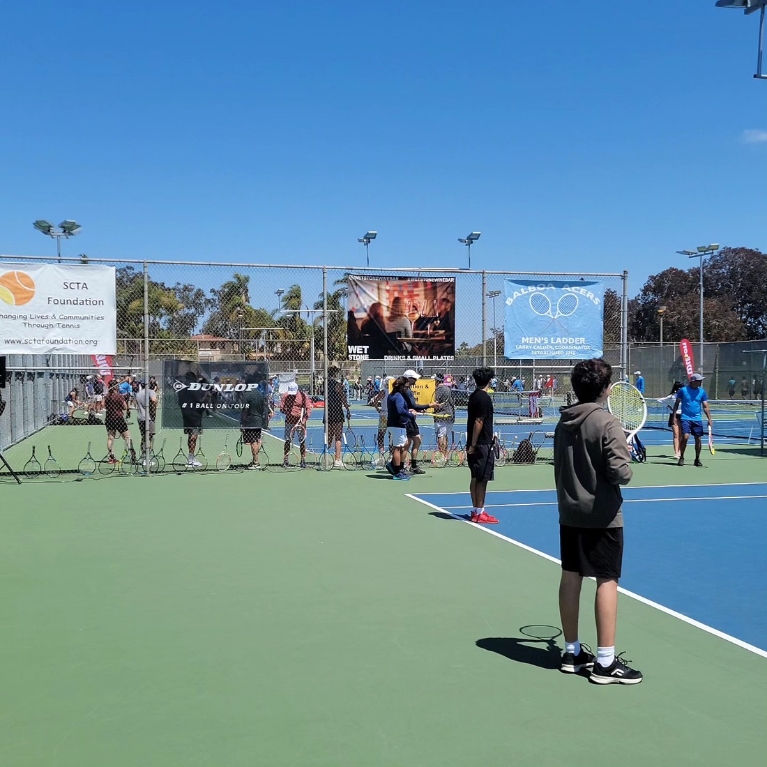 Image of Balboa Tennis Club players on court