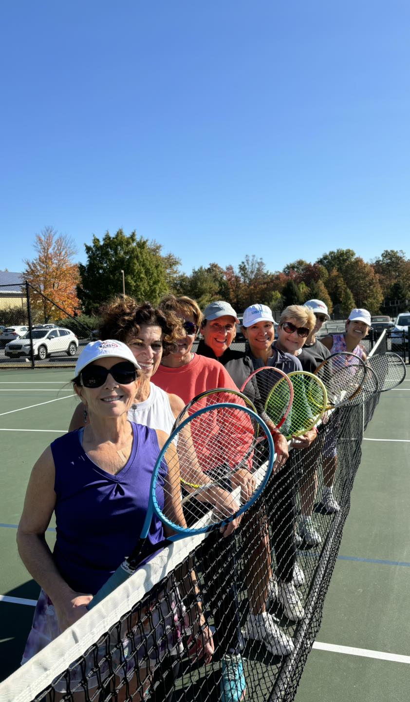 Happy PRC member enjoy sunny day of tennis