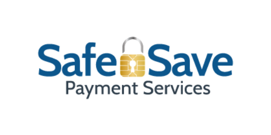 Safe save payment services logo with padlock icon