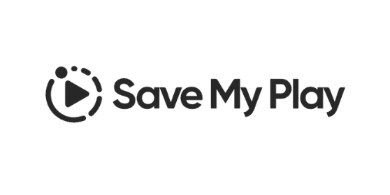 Save My Play logo with a play button icon