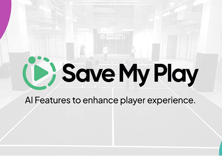 Save my play logo with tagline AI features to enhance player experience